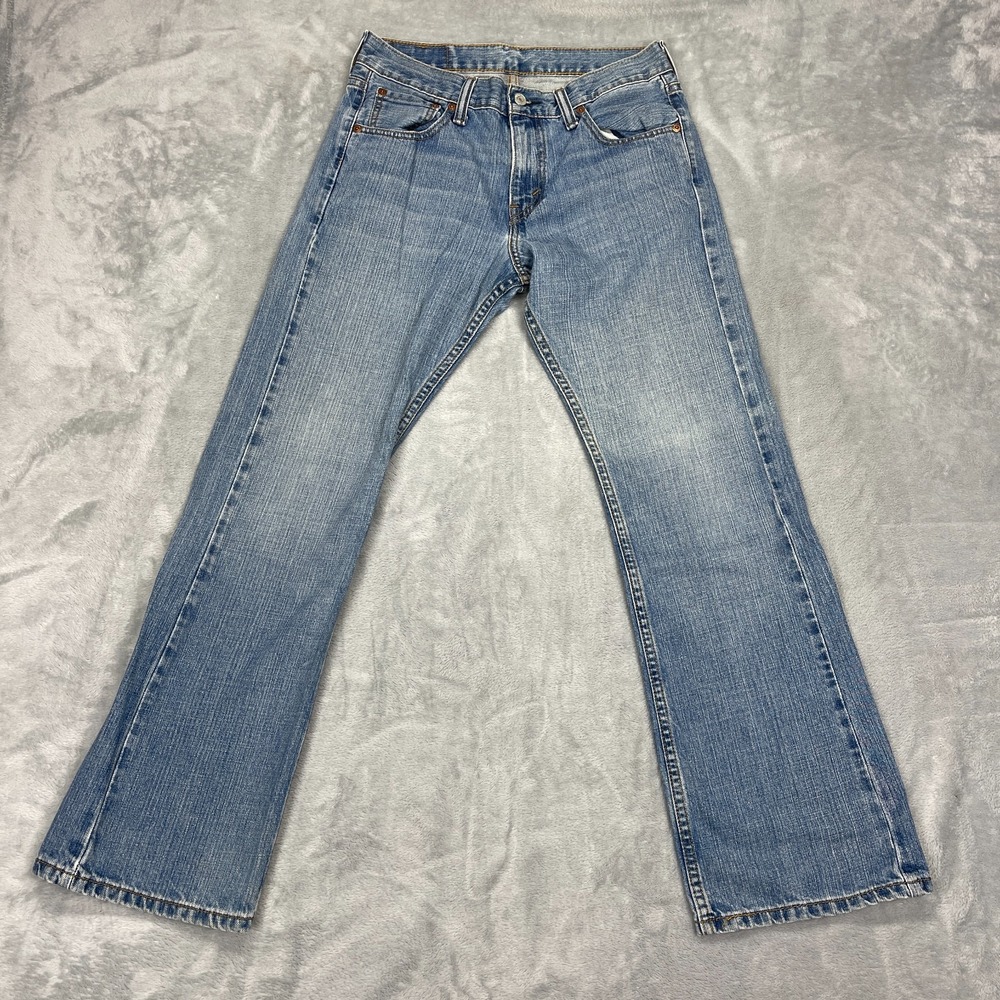 Levi's Jeans Mens 30x30 Blue Denim Faded Red Tab Americana 527 Slim Bootcut Leg